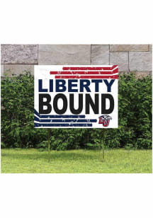 Liberty Flames KH Sports Fan 18" x 24" Retro School Bound Yard Sign - Red