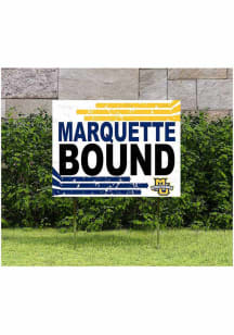 Marquette Golden Eagles KH Sports Fan 18" x 24" Retro School Bound Yard Sign - Blue