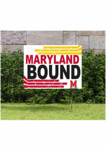 Maryland Terrapins KH Sports Fan 18" x 24" Retro School Bound Yard Sign - Red