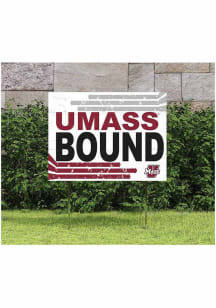 Massachusetts Minutemen KH Sports Fan 18" x 24" Retro School Bound Yard Sign - Maroon