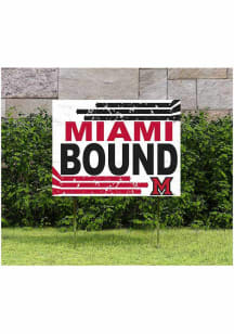 Miami RedHawks KH Sports Fan 18" x 24" Retro School Bound Yard Sign - Red