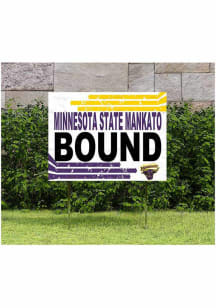 Minnesota State Mankato Mavericks KH Sports Fan 18" x 24" Retro School Bound Yard Sign - Purple
