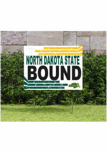 North Dakota State Bison KH Sports Fan 18" x 24" Retro School Bound Yard Sign - Yellow