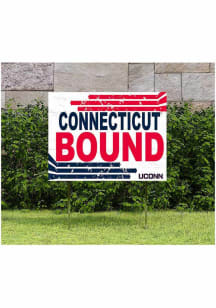 UConn Huskies KH Sports Fan 18" x 24" Retro School Bound Yard Sign - White