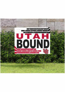 Utah Utes KH Sports Fan 18" x 24" Retro School Bound Yard Sign - Red