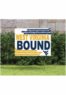 West Virginia Mountaineers KH Sports Fan 18" x 24" Retro School Bound Yard Sign - Gold