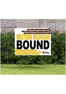 Western Michigan Broncos KH Sports Fan 18" x 24" Retro School Bound Yard Sign - Brown