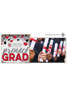 Drury Panthers Proud Grad Floating Picture Frame - Red