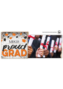 Mercer Bears Proud Grad Floating Picture Frame - Orange