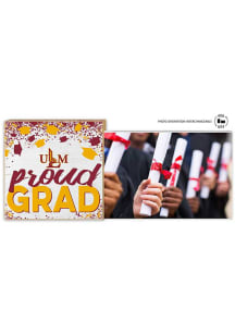 Louisiana-Monroe Warhawks Proud Grad Floating Picture Frame - Maroon