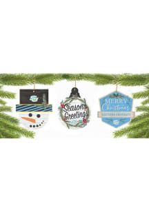 Southern University Jaguars 3 Pack Ornament - Blue