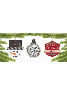 Indianapolis Greyhounds 3 Pack Ornament - Red
