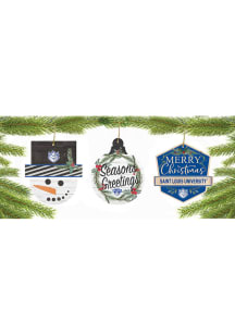 Saint Louis Billikens 3 Pack Ornament - Blue