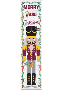 KH Sports Fan Arizona State Sun Devils Nutcracker Leaning Sign - Red