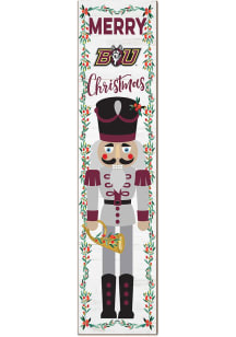 KH Sports Fan Bloomsburg University Huskies Nutcracker Leaning Sign - Gold
