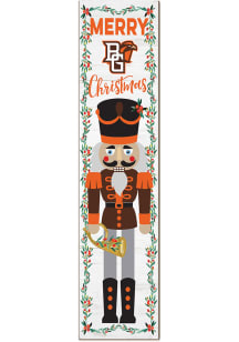 KH Sports Fan Bowling Green Falcons Nutcracker Leaning Sign - Orange