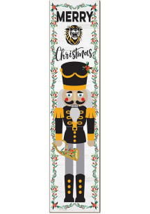 KH Sports Fan Fort Hays State Tigers Nutcracker Leaning Sign - Black