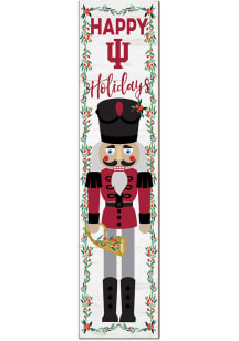 KH Sports Fan Indiana Hoosiers Nutcracker Leaning Sign - Red