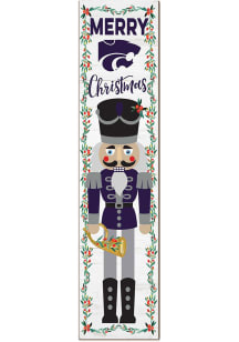 KH Sports Fan K-State Wildcats Nutcracker Leaning Sign - Purple