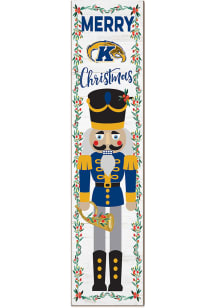 KH Sports Fan Kent State Golden Flashes Nutcracker Leaning Sign - Blue
