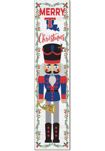 KH Sports Fan Louisiana Tech Bulldogs Nutcracker Leaning Sign - Red