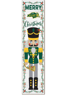 KH Sports Fan North Dakota State Bison Nutcracker Leaning Sign - Yellow