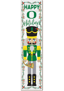 KH Sports Fan Oregon Ducks Nutcracker Leaning Sign - Green
