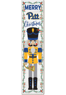 KH Sports Fan Pitt Panthers Nutcracker Leaning Sign - Gold