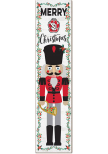 KH Sports Fan South Dakota Coyotes Nutcracker Leaning Sign - Red