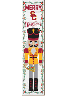 KH Sports Fan USC Trojans Nutcracker Leaning Sign - Red