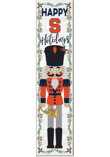 KH Sports Fan Syracuse Orange Nutcracker Leaning Sign - Blue
