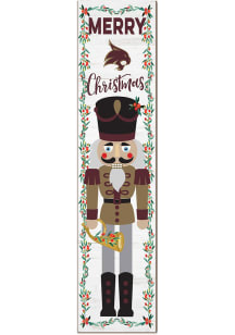 KH Sports Fan Texas State Bobcats Nutcracker Leaning Sign - Red