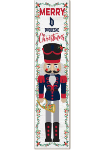 KH Sports Fan Duquesne Dukes Nutcracker Leaning Sign - Blue