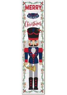 KH Sports Fan Florida Atlantic Owls Nutcracker Leaning Sign - Blue