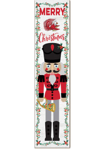 KH Sports Fan Jacksonville State Gamecocks Nutcracker Leaning Sign - Red