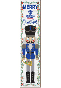 KH Sports Fan Georgia State Panthers Nutcracker Leaning Sign - Black