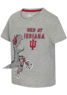 Colosseum Indiana Hoosiers Toddler Grey Wild Dino Short Sleeve T-Shirt