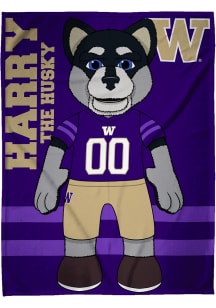 Washington Huskies Sleep Squad Raschel Throw Blanket - Purple