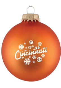 Cincinnati Snowflakes Ornament - Orange