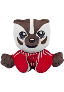Wisconsin Badgers Kuricha Sitting Mascot Plush - Red