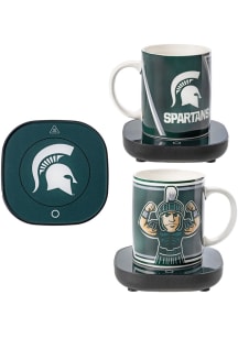 Michigan State Spartans 12oz Mug with Warmer Ceramic Mug - Green