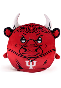 Indiana Hoosiers 12 in Throw Pillow - White