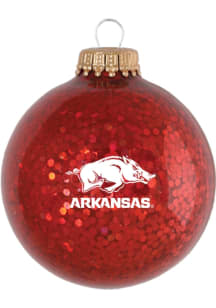 Arkansas Razorbacks Sparkle Ornament Ornament - Red
