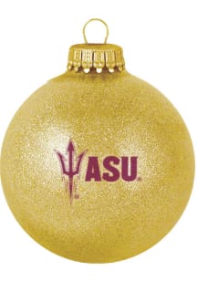 Arizona State Sun Devils Sparkle Ornament Ornament - Gold