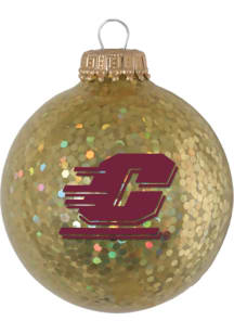 Central Michigan Chippewas Sparkle Ornament - Gold