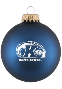 Kent State Golden Flashes Matte Ornament - Navy Blue