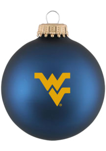 West Virginia Mountaineers Matte Ornament - Navy Blue