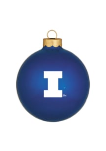 Illinois Fighting Illini Matte Ornament - Navy Blue
