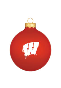 Wisconsin Badgers Matte Ornament - Red