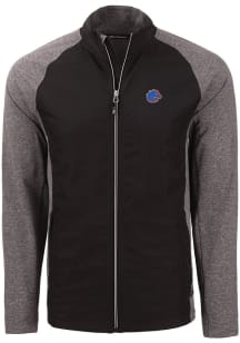 Cutter and Buck Boise State Broncos Mens Black Adapt Eco Big and Tall Light Weight Jacket